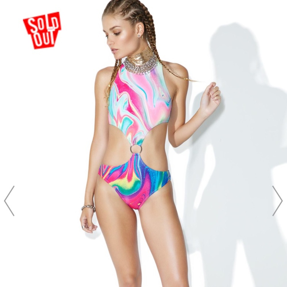 Current Mood Trippy Bathing Suit